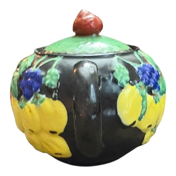 Vintage Sugar Bowl With Lid 
Made in Japan Lemons Oranges Grapes Made in Japan - Picture 4 of 8